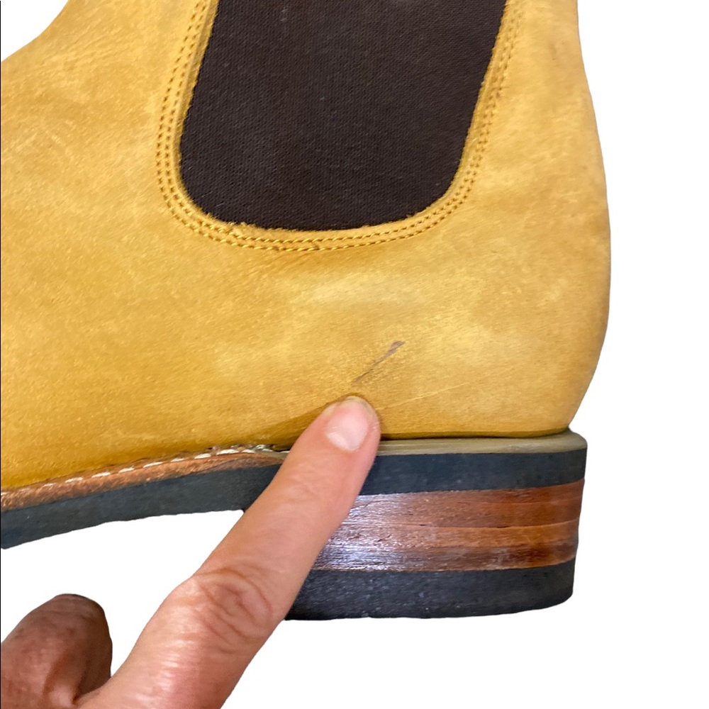 Soto Dallas Square Toe Suede Ankle Boots - Picture 4 of 5